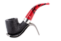 Peterson of Dublin Dracula Sandblasted Briar Smoking Pipe - Shape No.01