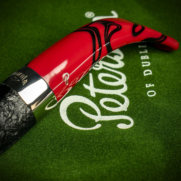 Peterson of Dublin Dracula Sandblasted Briar Smoking Pipe - Shape No.01