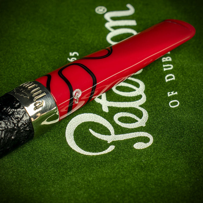 Peterson of Dublin Dracula Sandblasted Briar Smoking Pipe - Shape No.106