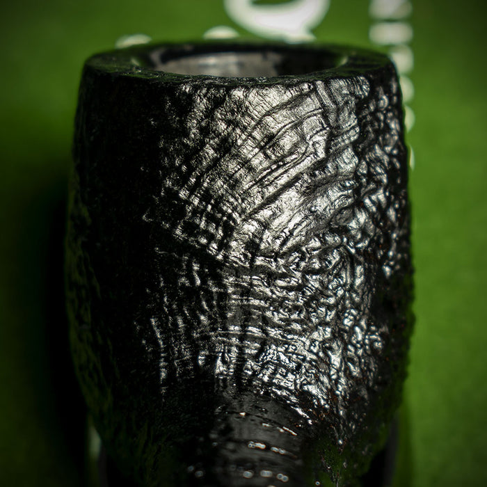 Peterson of Dublin Dracula Sandblasted Briar Smoking Pipe - Shape No.106