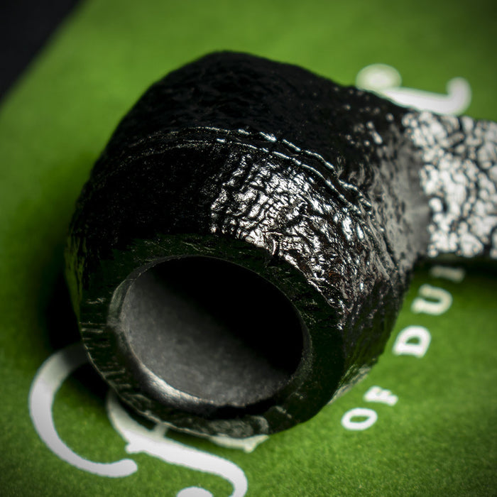 Peterson of Dublin Dracula Sandblasted Briar Smoking Pipe - Shape No.150