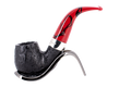 Peterson of Dublin Dracula Sandblasted Briar Smoking Pipe - Shape No.221