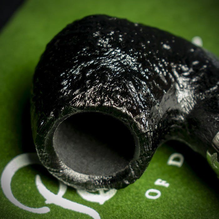 Peterson of Dublin Dracula Sandblasted Briar Smoking Pipe - Shape No.221