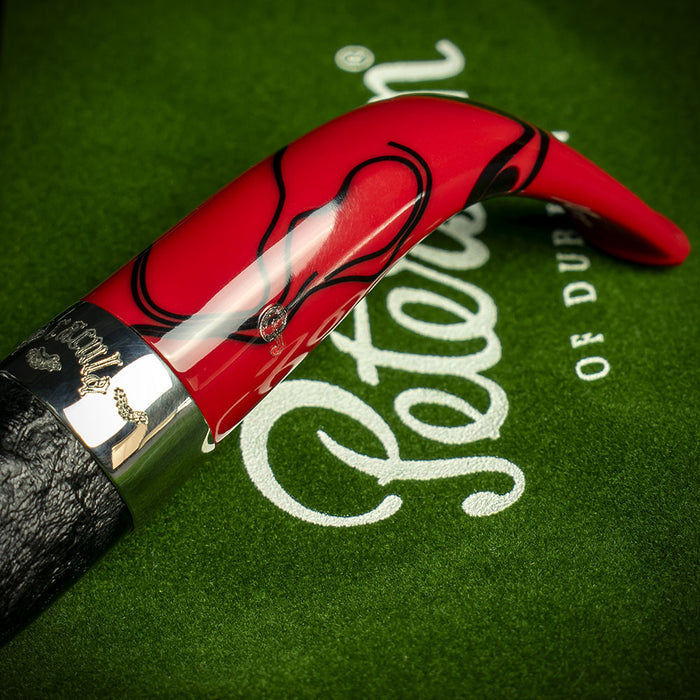 Peterson of Dublin Dracula Sandblasted Briar Smoking Pipe - Shape No.221