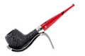 Peterson of Dublin Dracula Sandblasted Briar Smoking Pipe - Shape No.87