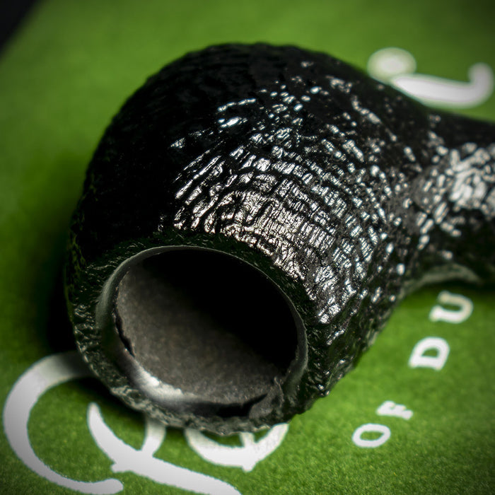 Peterson of Dublin Dracula Sandblasted Briar Smoking Pipe - Shape No.87