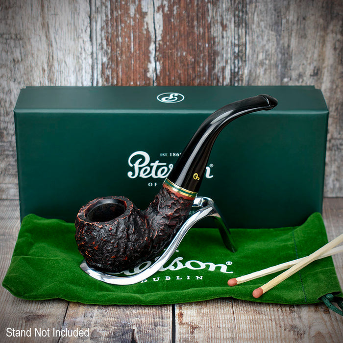 Emerald Rusticated Briar Pipe By Peterson of Dublin - Shape 03 (9mm)