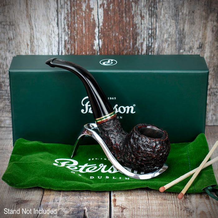 Emerald Rusticated Briar Pipe By Peterson of Dublin - Shape 03 (9mm)