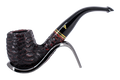 Peterson of Dublin Emerald Rusticated Briar Smoking Pipe - Shape 69 - 9mm