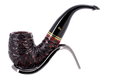 Peterson of Dublin Emerald Rusticated Briar Smoking Pipe - Shape X220 - 9mm