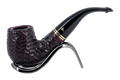 Peterson of Dublin Emerald Rusticated Briar Smoking Pipe - Shape XL90 - 9mm