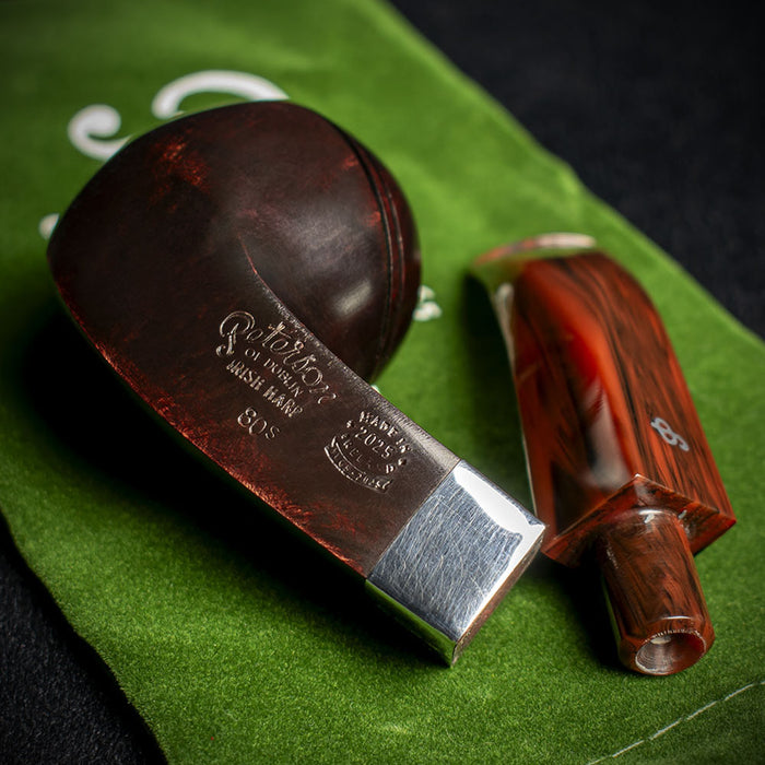 Peterson of Dublin Harp Briar Smoking Pipe - Shape No.80s