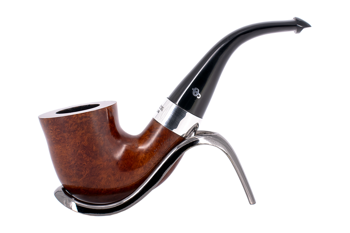 Peterson of Dublin Kildare Silver Mounted Briar Smoking Pipe - Shape No.05