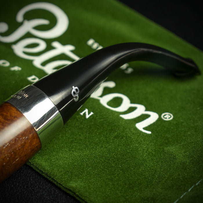 Peterson of Dublin Kildare Silver Mounted Briar Smoking Pipe - Shape No.05