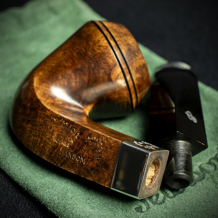 Peterson of Dublin Sherlock Holmes Briar Smoking Pipe - Dark Series Hansom Smooth