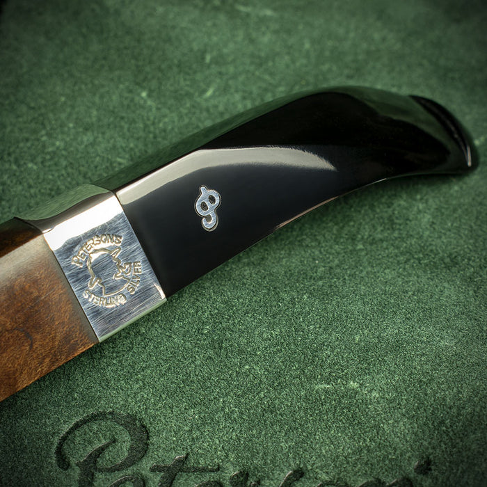 Peterson of Dublin Sherlock Holmes Briar Smoking Pipe - Dark Series Hansom Smooth