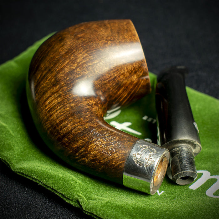 Peterson of Dublin Sherlock Holmes Briar Smoking Pipe - Dark Series Professor
