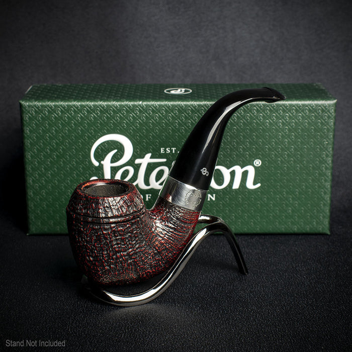 Peterson of Dublin Sherlock Holmes Briar Smoking Pipe - Red Sandblast Baskerville
