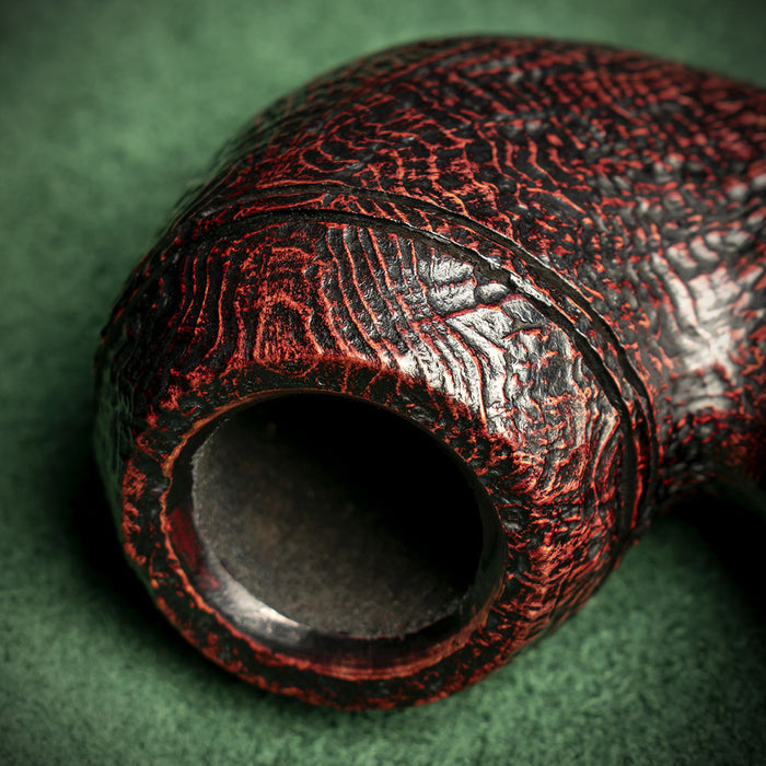 Peterson of Dublin Sherlock Holmes Briar Smoking Pipe - Red Sandblast Baskerville