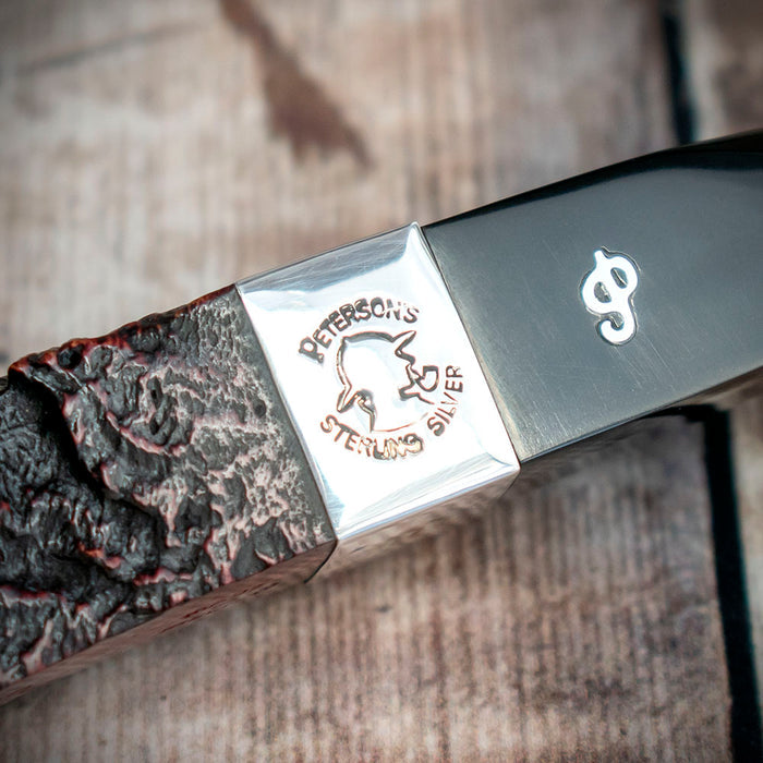 Sherlock Holmes Milverton (Red Sandblast) by Peterson of Dublin Briar Pipe