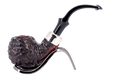 Peterson of Dublin System Rustic Briar Smoking Pipe - Shape No.302