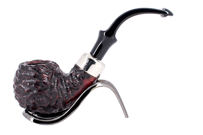 Peterson of Dublin System Rustic Briar Smoking Pipe - Shape No.302