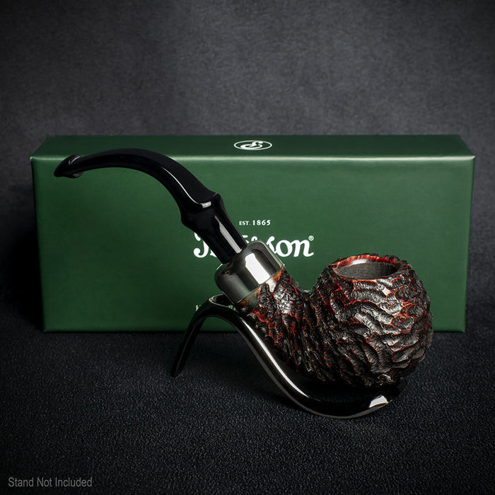 Peterson of Dublin System Rustic Briar Smoking Pipe - Shape No.302