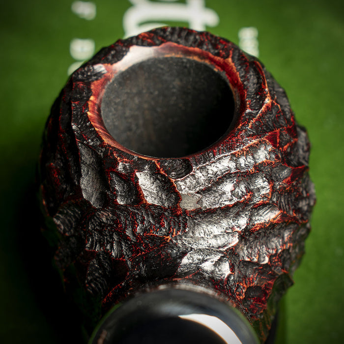 Peterson of Dublin System Rustic Briar Smoking Pipe - Shape No.302