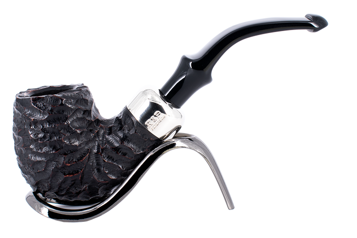 Peterson of Dublin System Rustic Briar Smoking Pipe - Shape No.307