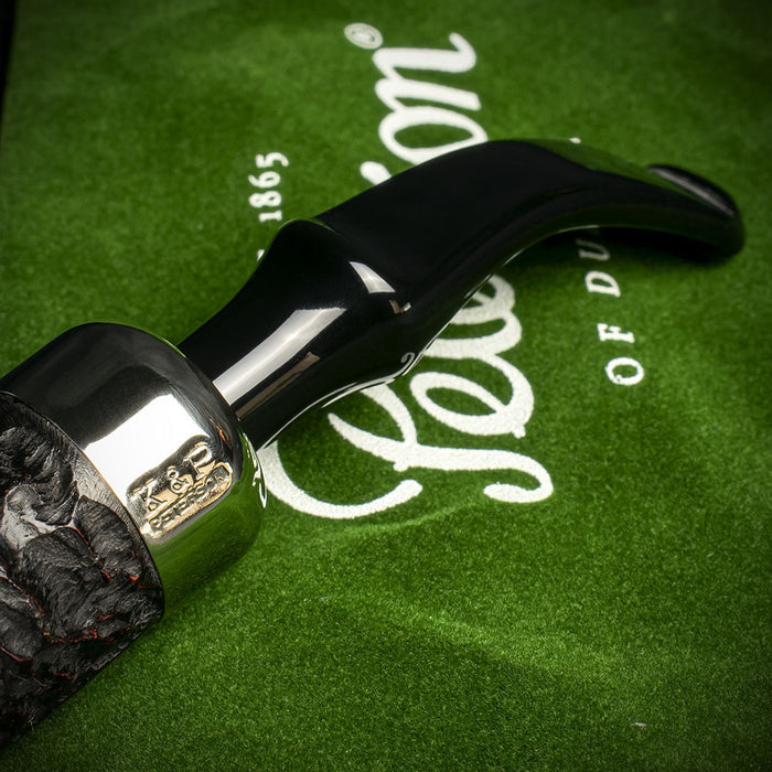 Peterson of Dublin System Rustic Briar Smoking Pipe - Shape No.307