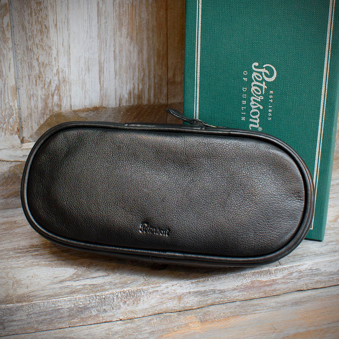 Peterson Leather Pipe Travel/Storage Bag - POU-132 - Black