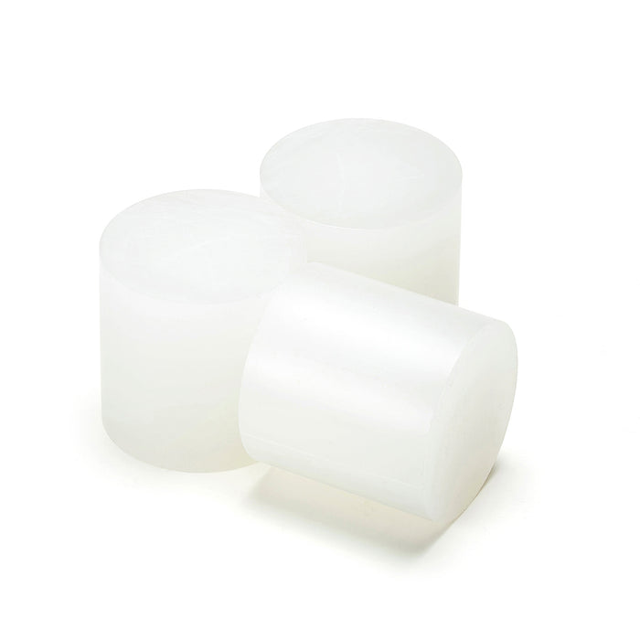 Power Adhesives Tecbond 232 series 43mm glue slugs, clear adhesive for fabric bonding.
