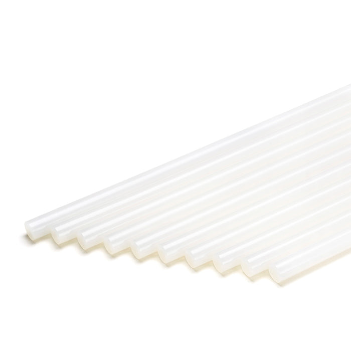 Low temperature Tecbond LM46 EVA hot melt glue sticks designed for packaging and assembly on paper, wood, and cardboard.
