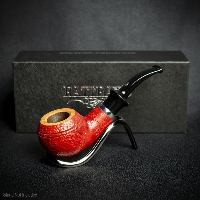 Rattray's Beltanes Fire Briar Smoking Pipe - Sandblast Red
