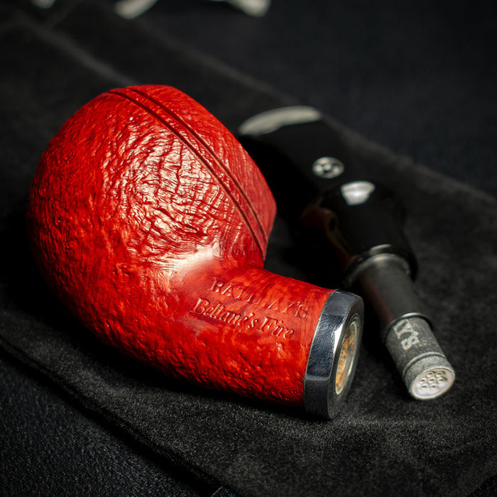 Rattray's Beltanes Fire Briar Smoking Pipe - Sandblast Red