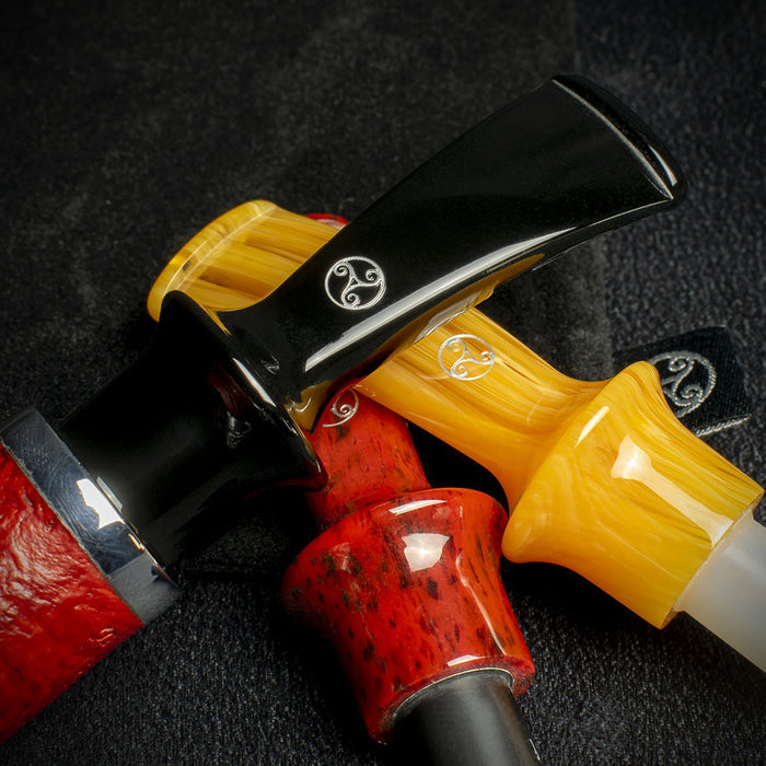 Rattray's Beltanes Fire Briar Smoking Pipe - Sandblast Red