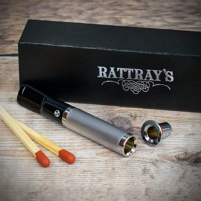 Rattray's  Cigarette Holder (Tuby) - Satin Chrome