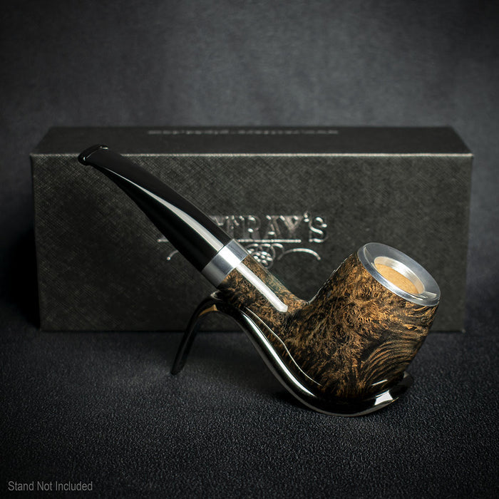 Rattray's Dark Reign Grey Briar Smoking Pipe - Shape 122