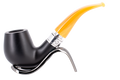 Rattray's Monarch Black 9mm Briar Smoking Pipe - Shape 177