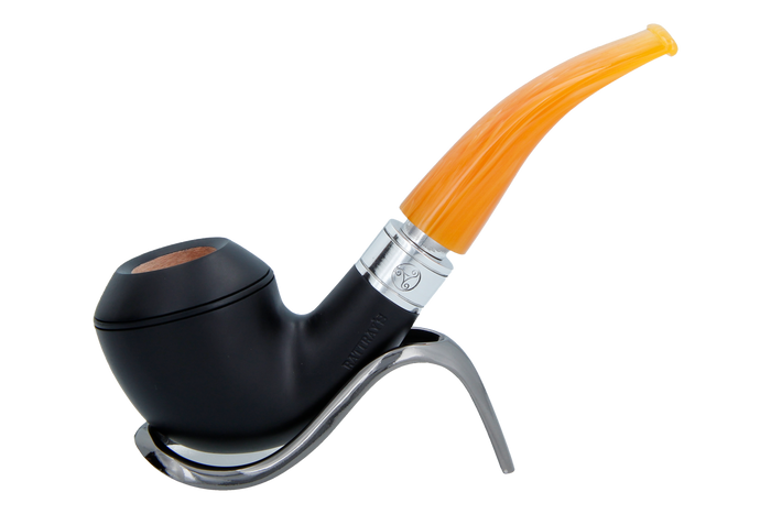 Rattrays Monarch Black 9mm Briar Smoking Pipe - Shape 178