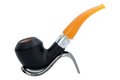 Rattrays Monarch Black 9mm Briar Smoking Pipe - Shape 178