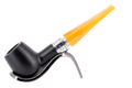 Rattray's Monarch Black 9mm Briar Smoking Pipe - Shape 18