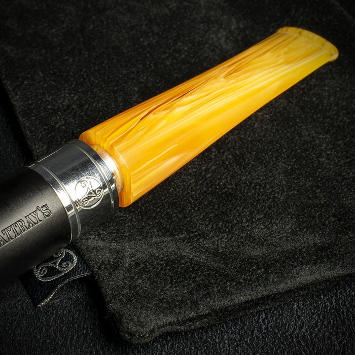 Rattray's Monarch Black 9mm Briar Smoking Pipe - Shape 18
