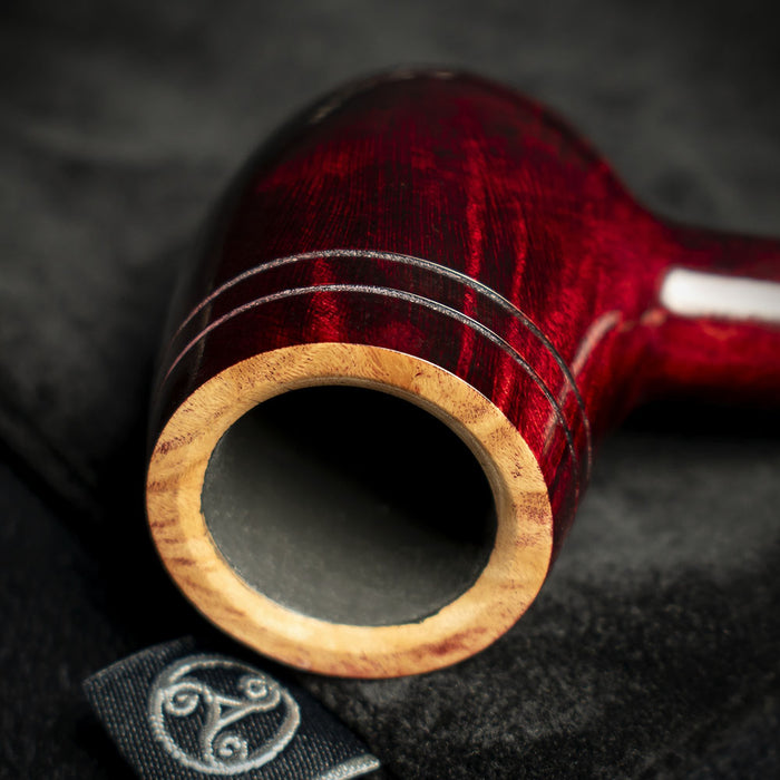 Rattray's Slainte Briar Smoking Pipe - Burgundy