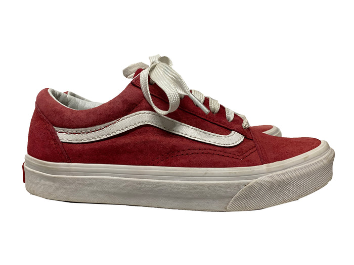 Red Suede Vans Old Skool Sneakers