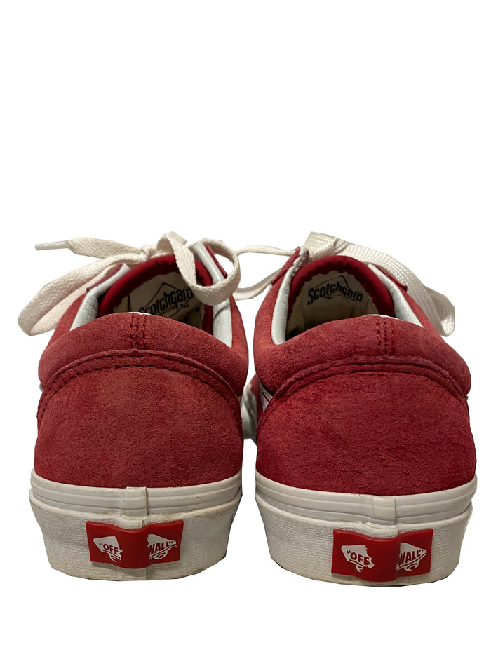 Red Suede Vans Old Skool Sneakers