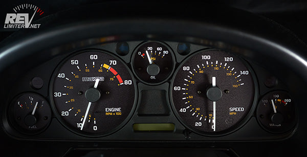 RevLimiter NB Miata Gauge Set "JNC" with LED bulbs