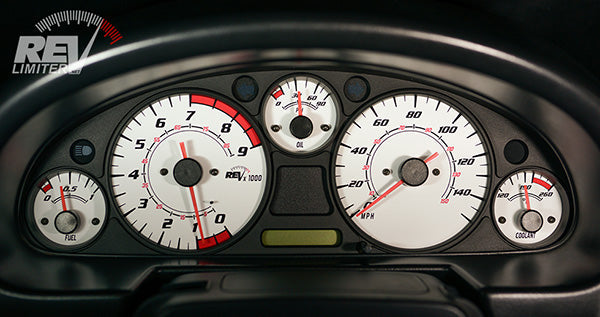 RevLimiter NB Miata Gauge Set "Redline"