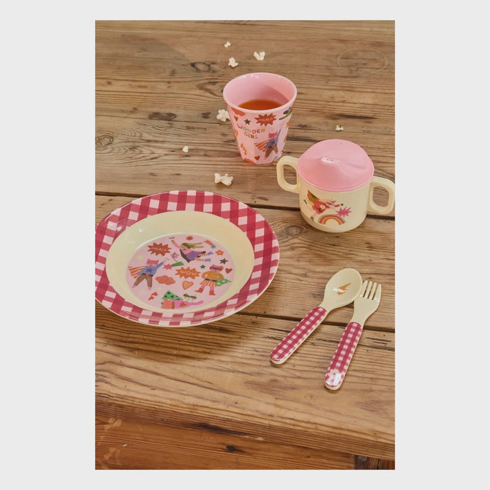 Rice | Melamine cup - Hero pink