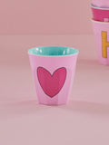 Rice | Melamine cup - with heart pink